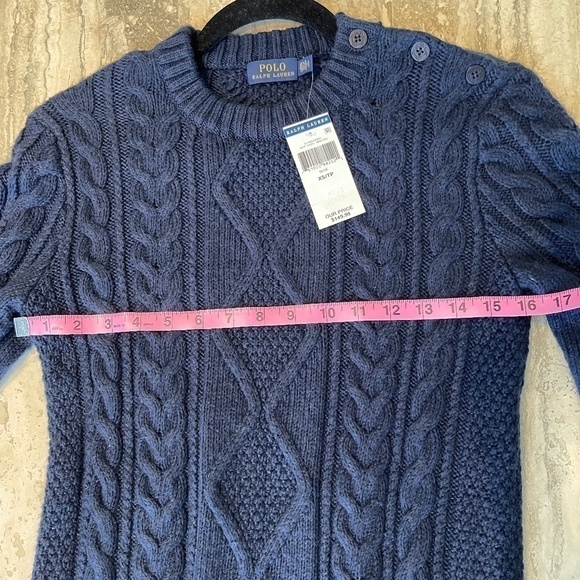 POLO RALPH LAUREN CABLE KNIT DRESS NEW WITH TAGS SIZE XS - Picture 9 of 13